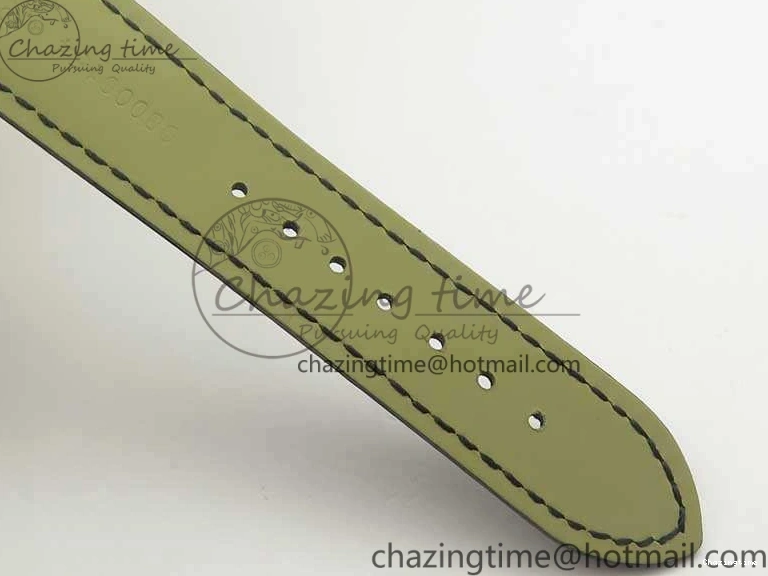 0413 FashionForward De Ville SS MK 1:1 Best Edition White Dial SS Markers On Leather Strap Miyota 9015 V 8077